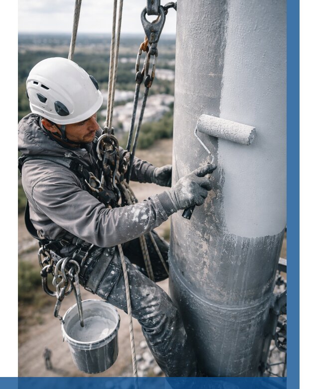 Покраска мачт связи под ключ в Елизове от 861 р. | ВЫСОТНИК-Лзв