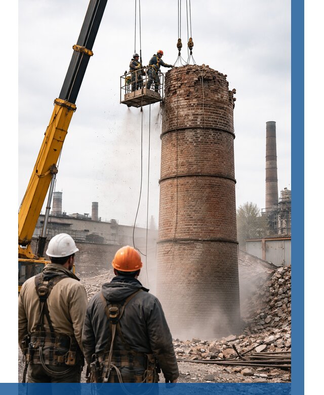 Демонтаж дымовой трубы в Елизове от 91152 р. | ВЫСОТНИК-Лзв, смета