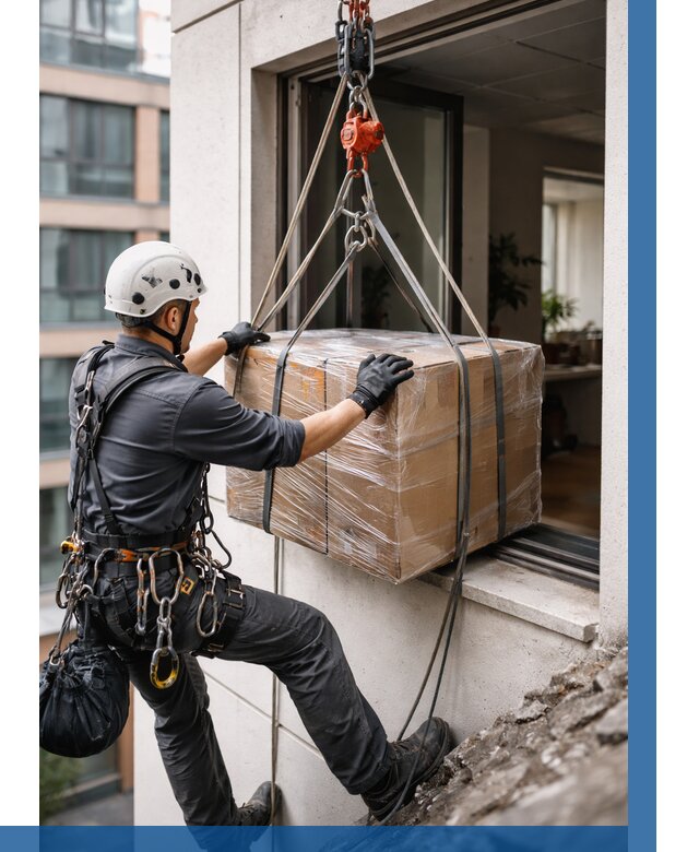 Подъем груза через окно в Елизове от 4558 р. | ВЫСОТНИК-Лзв