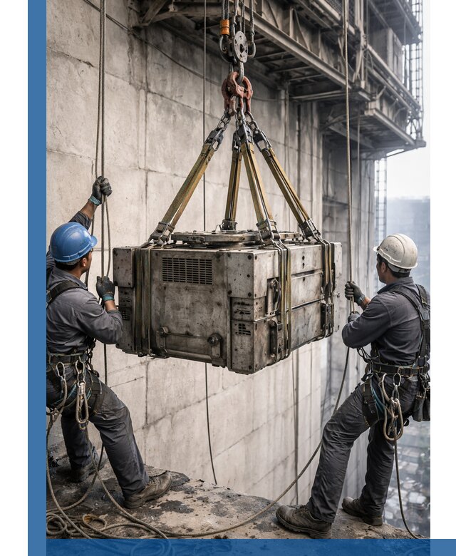 Такелажные работы на высоте, подъем и монтаж грузов в Елизове