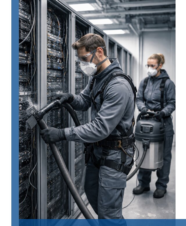 Обеспыливание серверной комнаты в Елизове, профессиональная очистка