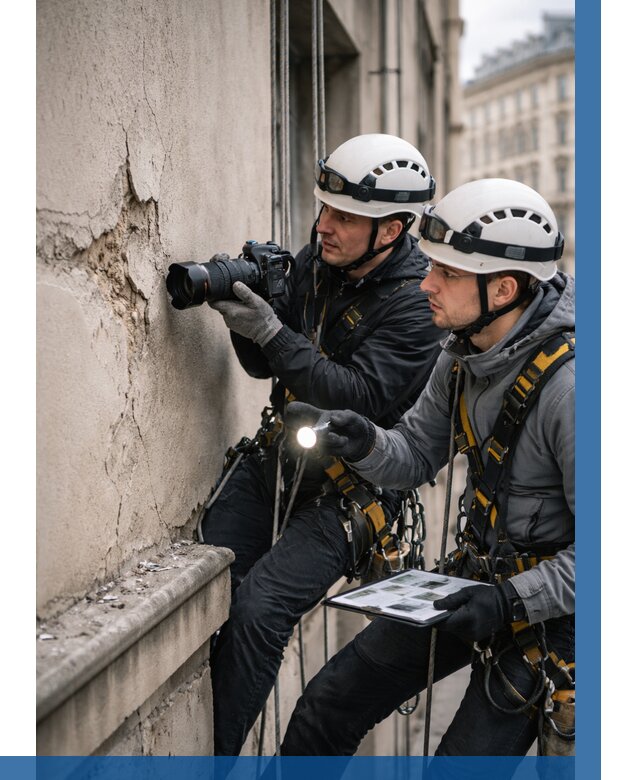 Фотофиксация дефектов фасада в Елизове от 4558 р. | ВЫСОТНИК-Лзв