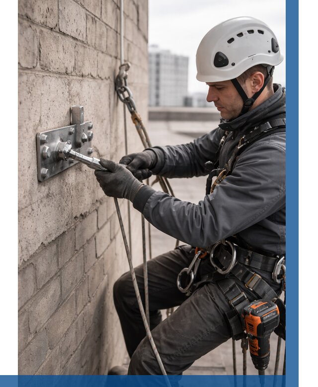 Установка анкерных точек в Елизове от 3545 р. | ВЫСОТНИК-Лзв