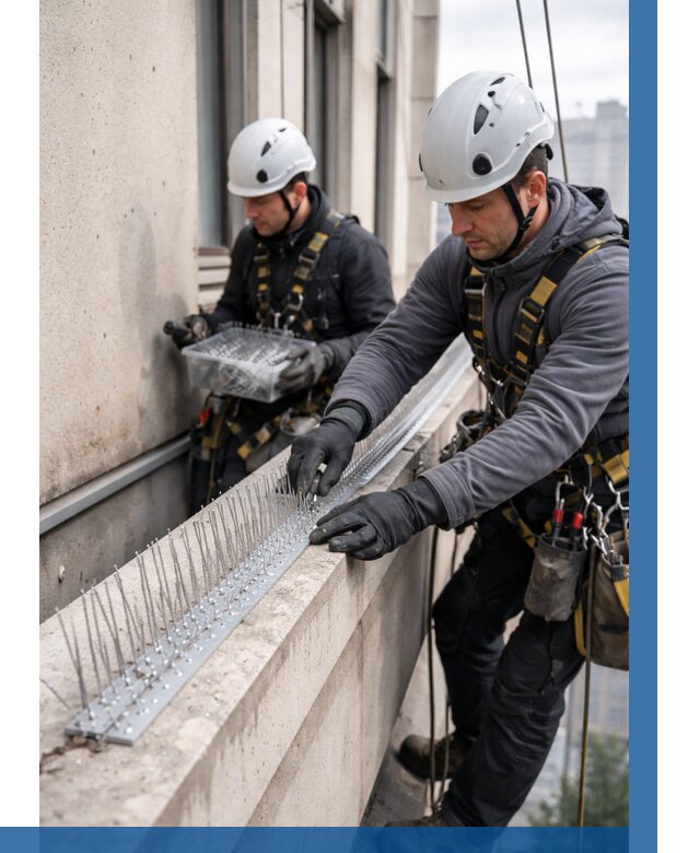 Установка шипов от птиц в Елизове от 861 р. | ВЫСОТНИК-Лзв